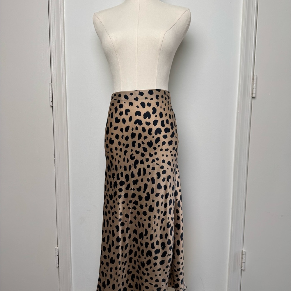 Silk Leopard Skirt - Picture 5 of 7